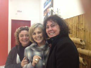 Eu, Irene Ravache e Selma Morente no dia da leitura do texto